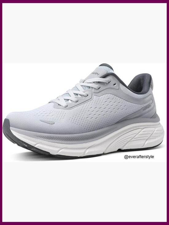 Lightweight Breathable Mesh Walking Running Sneakers with Cushioning main image 5